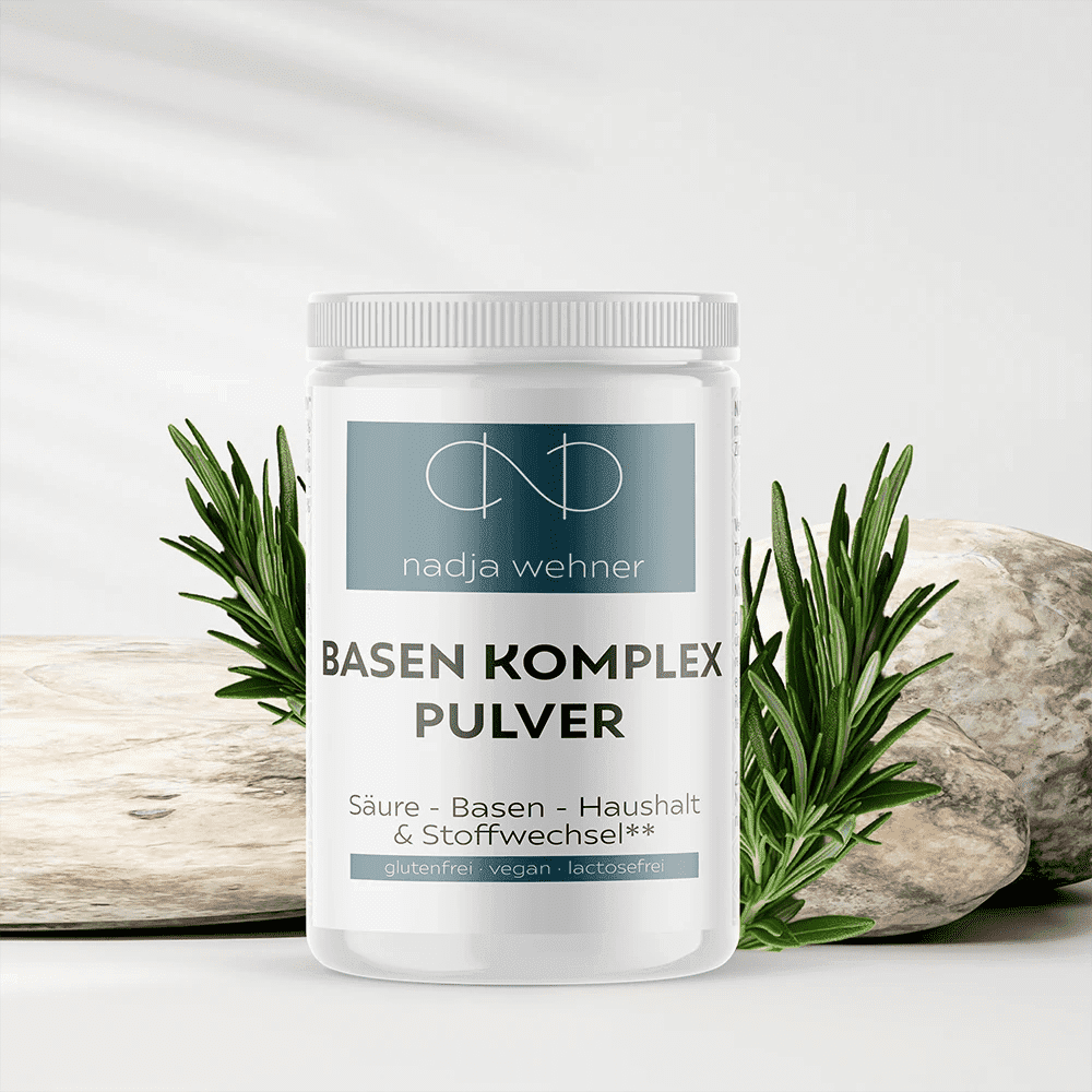 Manarose Basen Komplex Pulver zur Unterstützung des Säure-Basen-Haushalts und Stoffwechsels.